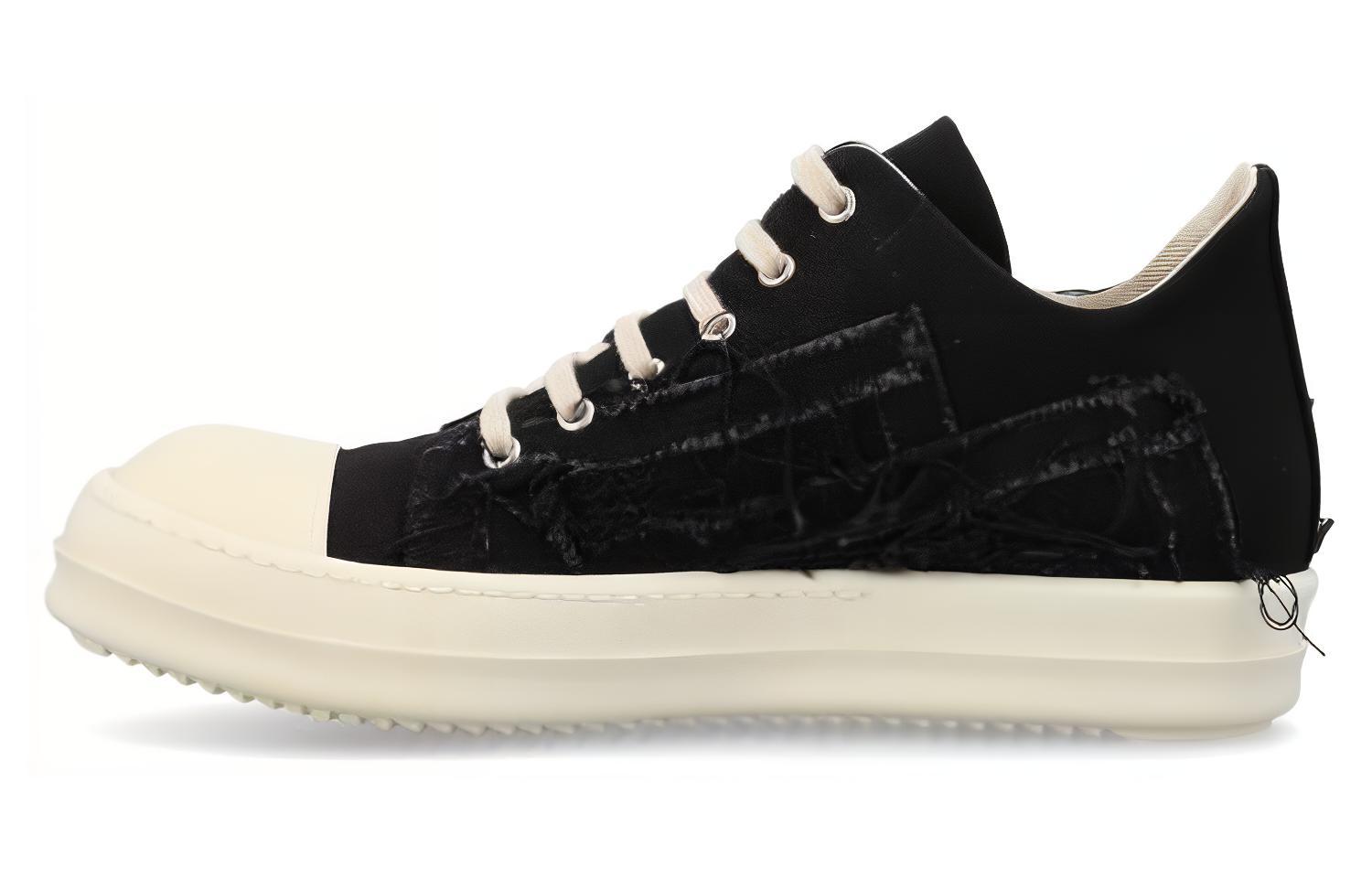 Rick Owens DRKSHDW Low Top 'Black Denim'