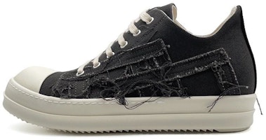 Rick Owens DRKSHDW Low Top 'Black Denim' DU01C6809SLASH-7811 Rick Owens DRKSHDW Low Top 'Black Denim' DU01C6809SLASH-7811