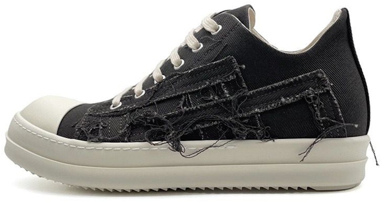 Rick Owens DRKSHDW Low Top 'Black Denim' DU01C6809SLASH-7811 Buy Rick Owens DRKSHDW Low Top 'Black Denim' DU01C6809SLASH-7811