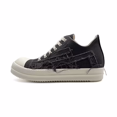 Rick Owens DRKSHDW Low Top 'Black Denim'