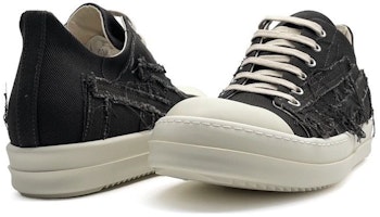 Rick Owens DRKSHDW Sepatu Low 'Black Denim' DU01C6809SLASH-7811 Order Rick Owens DRKSHDW Sepatu Low 'Black Denim' DU01C6809SLASH-7811