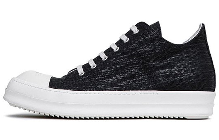 Rick Owens DRKSHDW Low Top 'Black Denim'