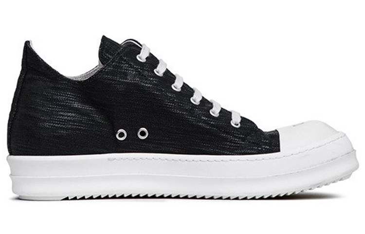 Rick Owens DRKSHDW Low Top 'Black Denim' 圖 2