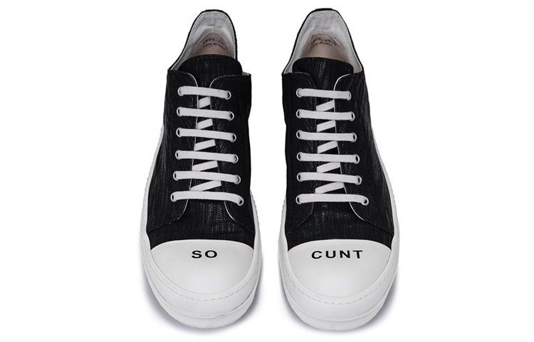 Rick Owens DRKSHDW Low Top 'Black Denim' 圖 3