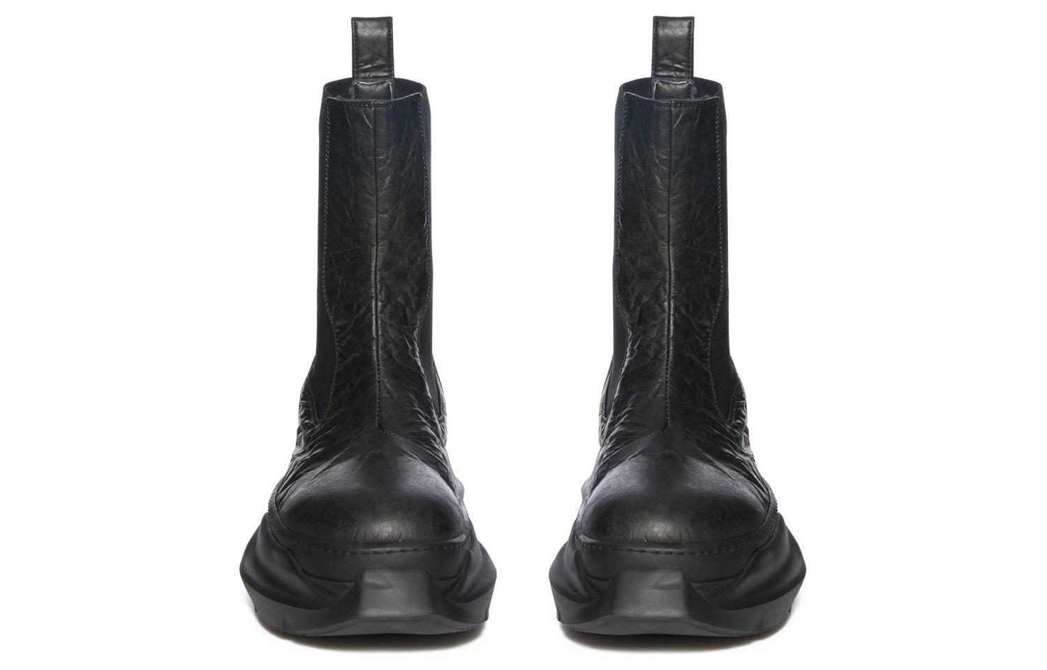 Lookbook Rick Owens DRKSHDW 時尚舒適 短筒 切爾西靴 男款 黑色