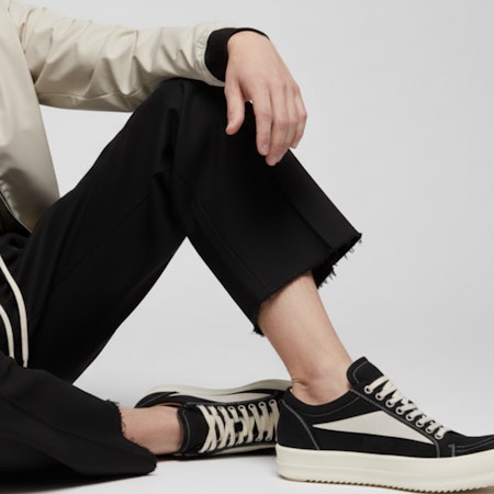 瑞克歐文斯 DRKSHDW 圓頭綁帶 低筒 板鞋 男款 黑色 Order 瑞克歐文斯 DRKSHDW 圓頭綁帶 低筒 板鞋 男款 黑色