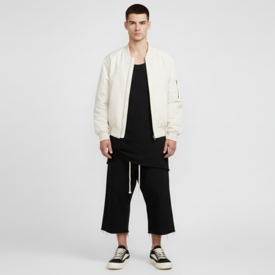 Lookbook リックオウエンス ダークシャドウ ルクソール "ブラックミルク" DU02C5803DO-911