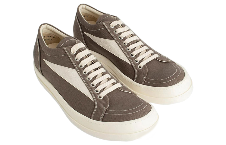 Shop Rick Owens DRKSHDW 復古時尚 舒適百搭 低幫 板鞋 男女同款 灰棕色