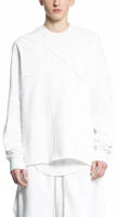 Rick Owens DRKSHDW Men’s Solid Crewneck Pullover Sweatshirt White DU01D1279FET1-11 Rick Owens DRKSHDW Men’s Solid Crewneck Pullover Sweatshirt White DU01D1279FET1-11