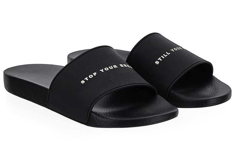 Rick Owens DRKSHDW Open Toe Slide 'Black' 圖 2