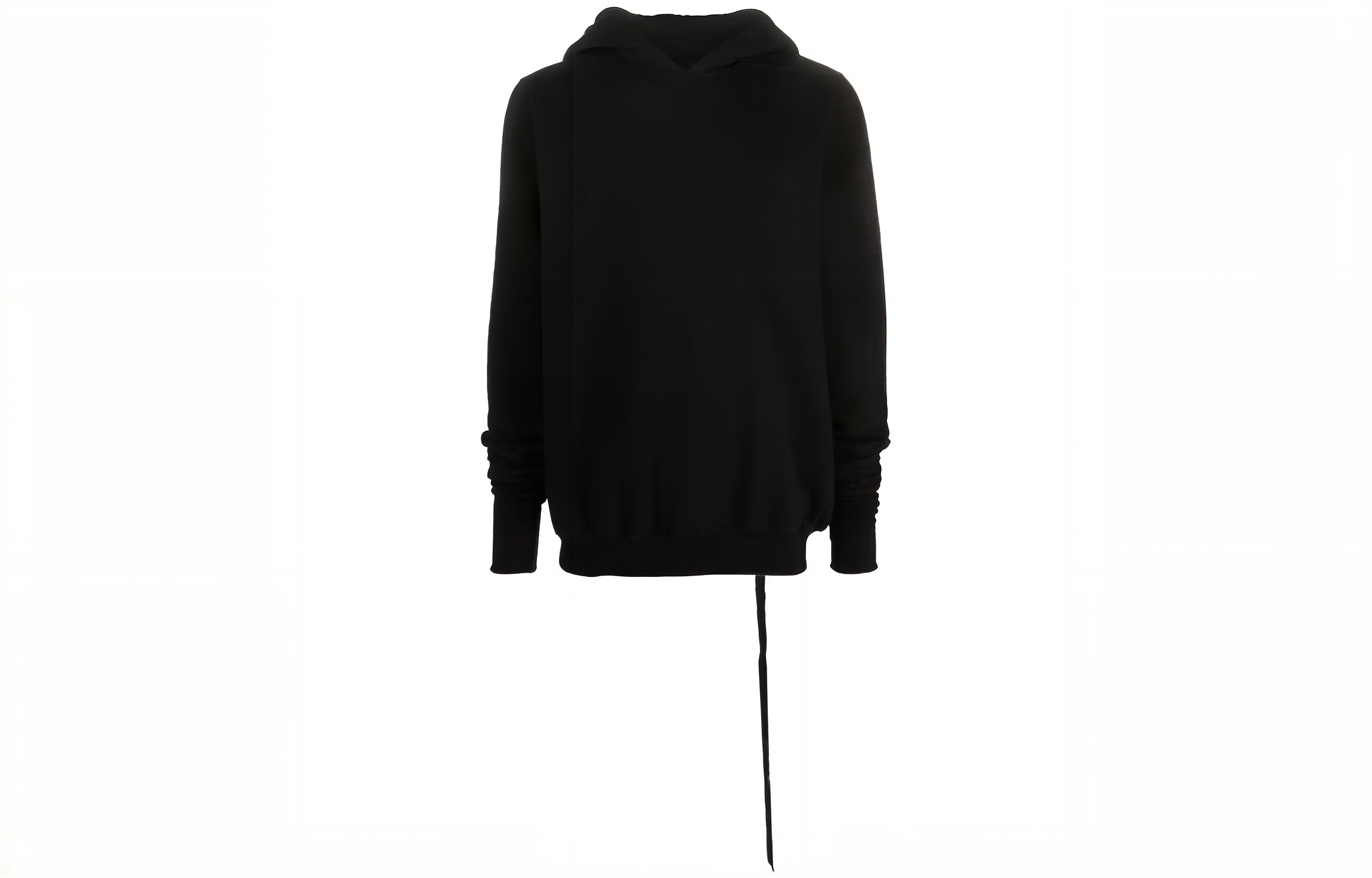 Rick Owens DRKSHDW Oversized Solid Black Hoodie DU02C5299F09