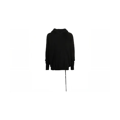 Rick Owens DRKSHDW Oversized Solid Black Hoodie DU02C5299F09