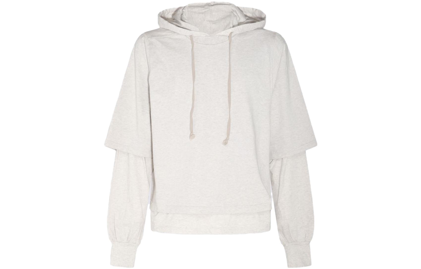 Rick Owens DRKSHDW Oversized Solid White Hoodie DU01C6281MRIGRN51