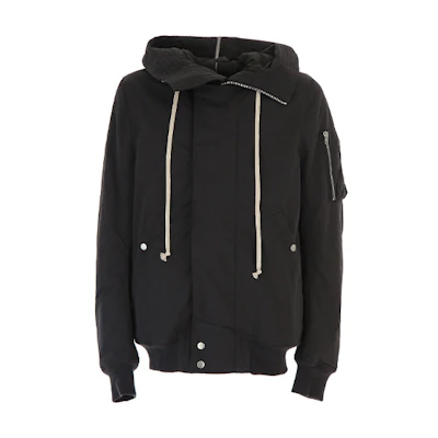 Rick Owens DRKSHDW Padded Hoodie Jacket Black Fall Edition DU17F2764MU-09