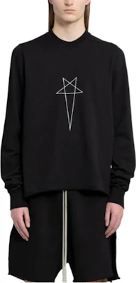 Rick Owens DRKSHDW 黑色五角星印花长袖圆领衫 男款 DU01D1279RIGEP3-09 Buy Rick Owens DRKSHDW 黑色五角星印花长袖圆领衫 男款 DU01D1279RIGEP3-09