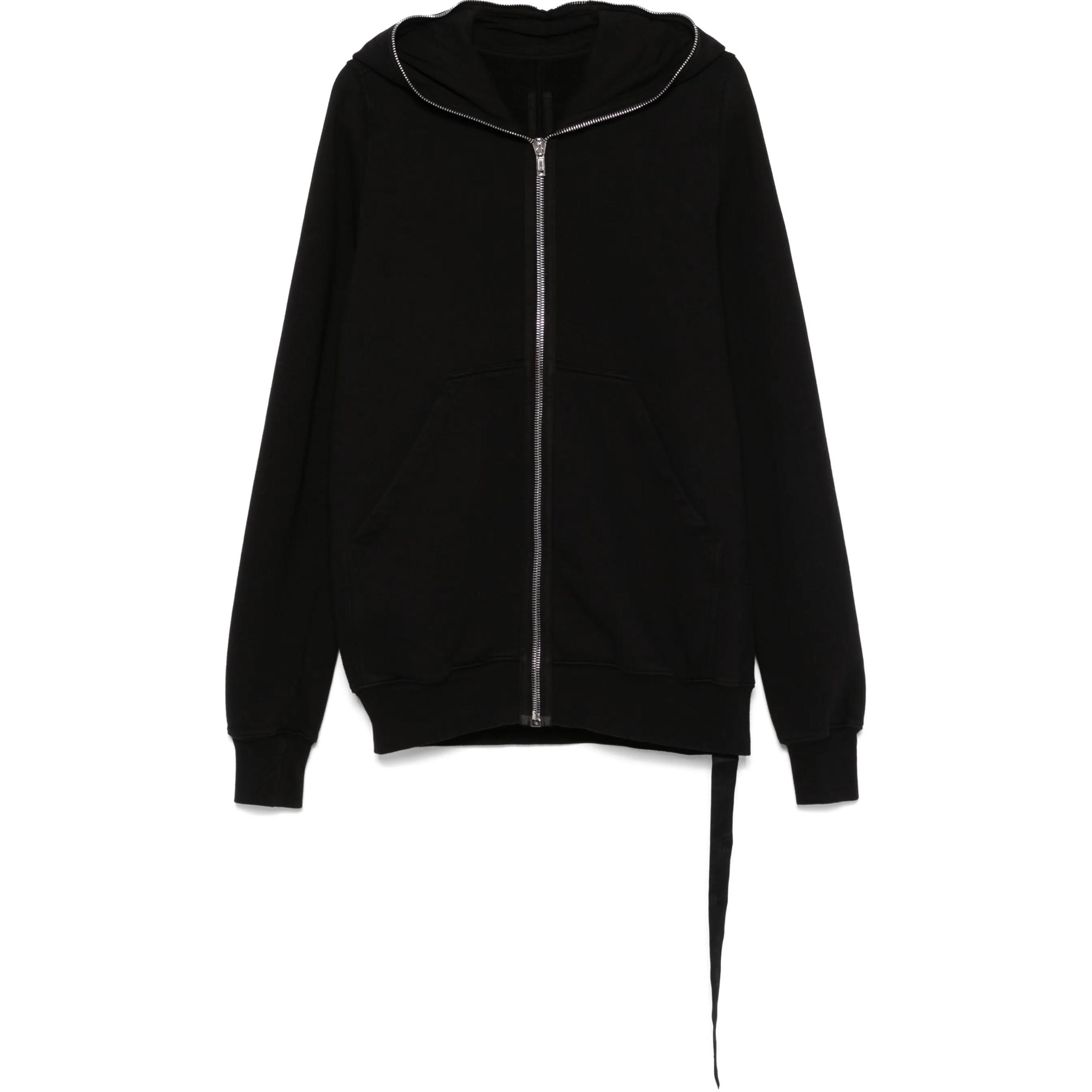 Rick Owens DRKSHDW Plain Black Zip-Up Hoodie Jacket DU01E3291F-09