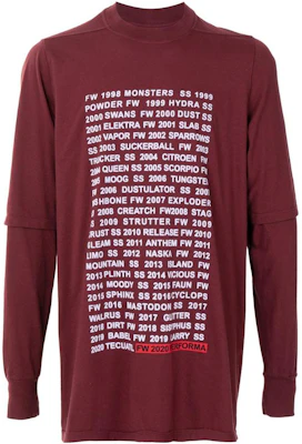 Sudadera Roja Rick Owens DRKSHDW con Letras Estampadas. DU20F1269RN-EP1 Buy Sudadera Roja Rick Owens DRKSHDW con Letras Estampadas. DU20F1269RN-EP1
