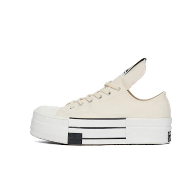 Rick Owens DRKSHDW Rick Owens Converse DRKSHDW 'White Canvas Low'