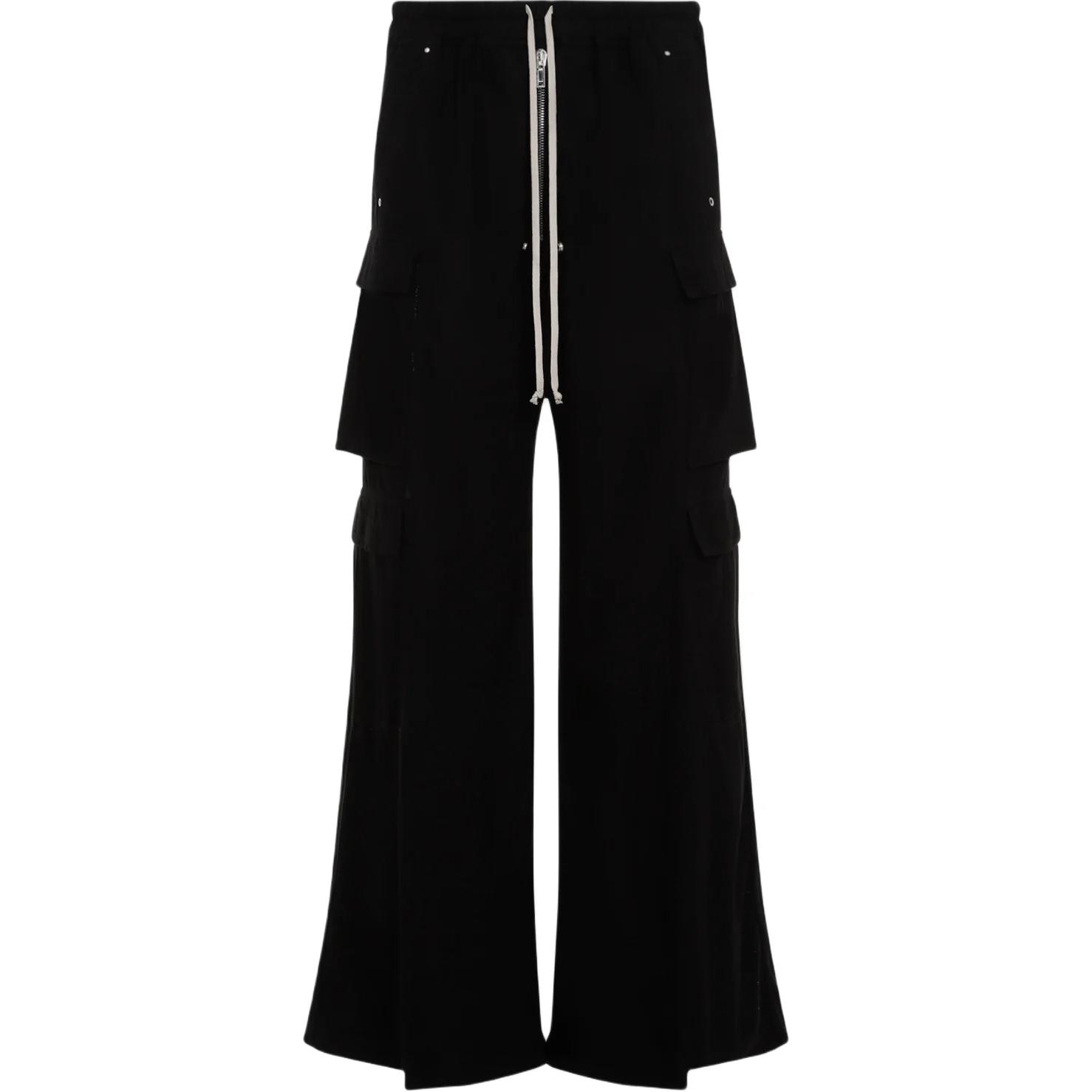 Rick Owens DRKSHDW Side Pocket Loose Fit Cargo Pants Men’s Black DU02D2398CFL-09