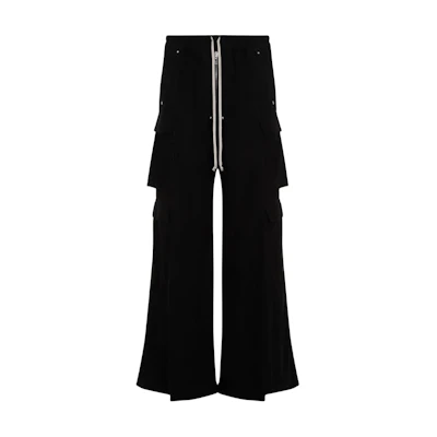 Rick Owens DRKSHDW Side Pocket Loose Fit Cargo Pants Men’s Black DU02D2398CFL-09