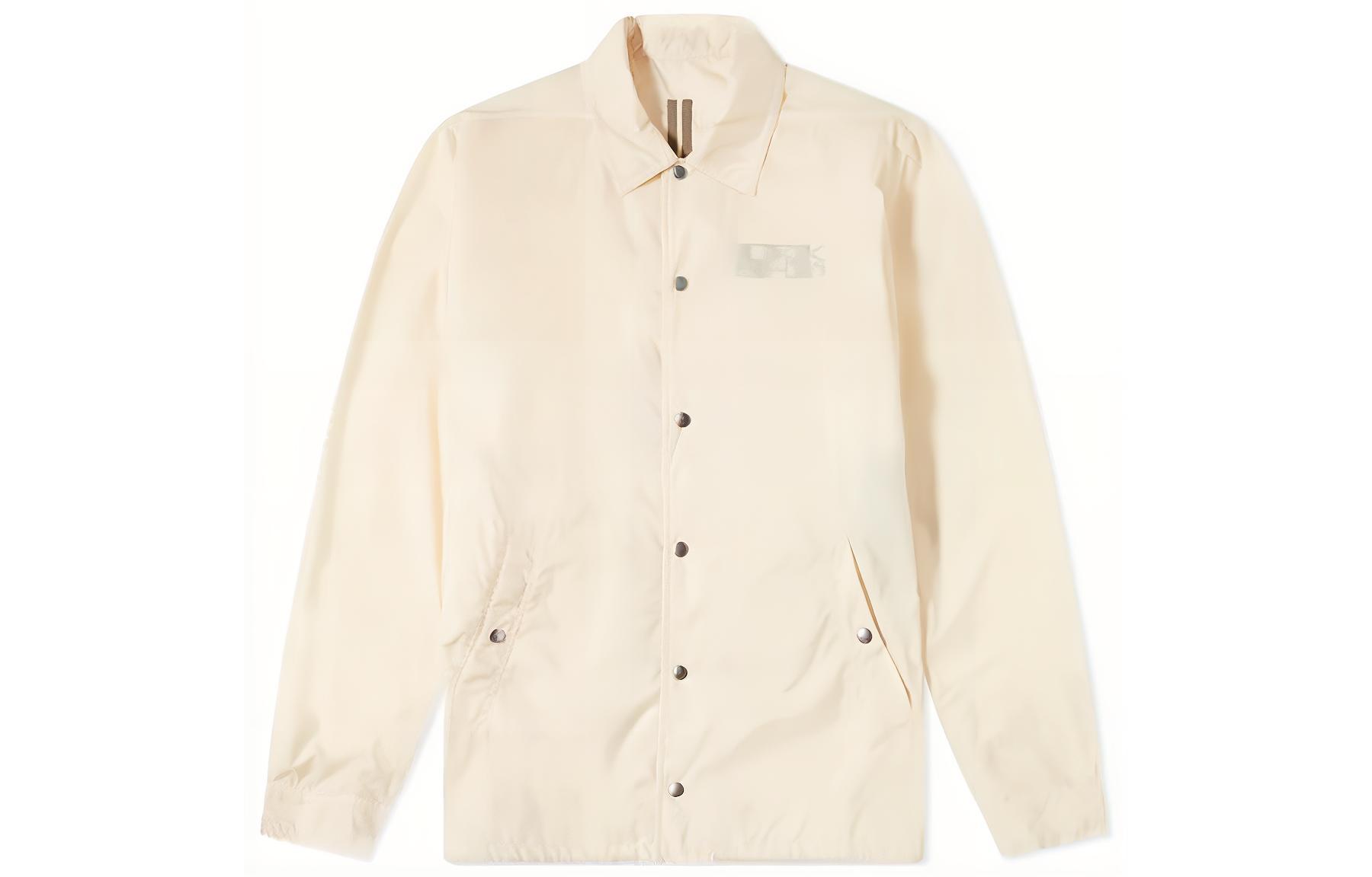 Rick Owens DRKSHDW Single-Breasted Collar Jacket Beige Menswear DU01B7782-T1