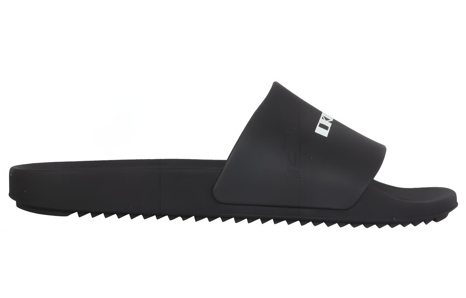 Rick Owens DRKSHDW Slide 'Black Logo Print' 圖 2