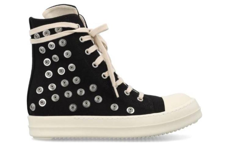 Order Rick Owens DRKSHDW Sneaks Studded Eyelets Milk 'Black' DU02C5800DOES2-911