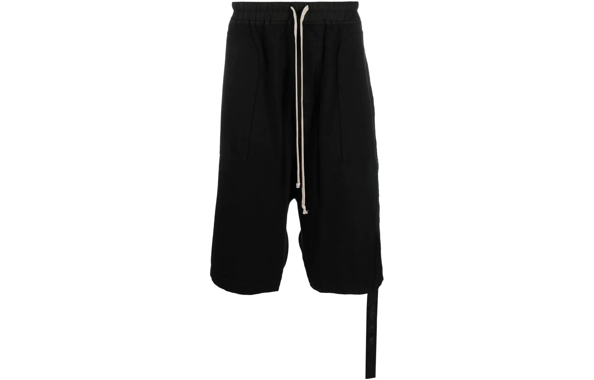 Rick Owens DRKSHDW Solid Color Drawstring Loose Fit Casual Shorts Men DU01C6368RIG-09