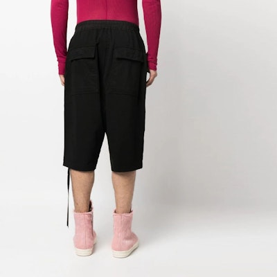 Rick Owens DRKSHDW Celana Pendek Pria Kasual Loose Fit Drawstring Solid Color DU01C6368RIG-09 Shop Rick Owens DRKSHDW Celana Pendek Pria Kasual Loose Fit Drawstring Solid Color DU01C6368RIG-09