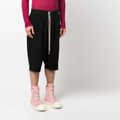 Rick Owens DRKSHDW Celana Pendek Pria Kasual Loose Fit Drawstring Solid Color DU01C6368RIG-09 Purchase Rick Owens DRKSHDW Celana Pendek Pria Kasual Loose Fit Drawstring Solid Color DU01C6368RIG-09