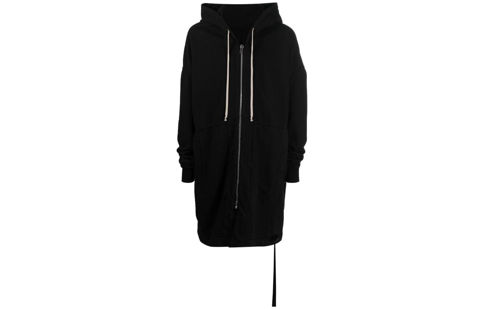 Rick Owens DRKSHDW Solid Double Pocket Long Sleeve Hoodie Jacket DU02B4288F09