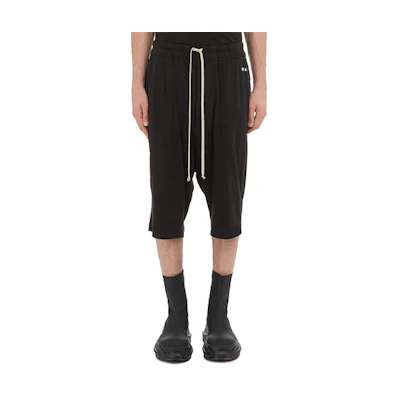Rick Owens DRKSHDW SS21 Black Cotton Jersey Shorts DU21S2368RN-09