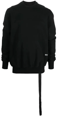 Sudadera Rick Owens DRKSHDW SS21 Negra con Detalle de Cinta. DU21S2283-RIG Buy Sudadera Rick Owens DRKSHDW SS21 Negra con Detalle de Cinta. DU21S2283-RIG