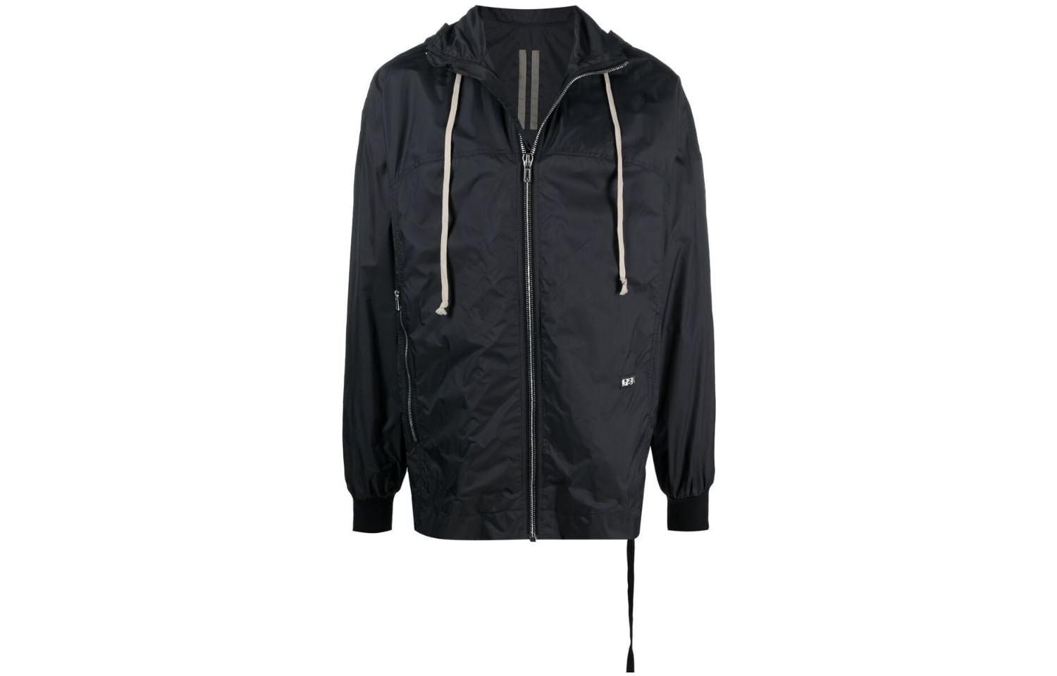 Rick Owens DRKSHDW SS22  Black Zip-Up Hoodie Jacket DU21S2778ND-09