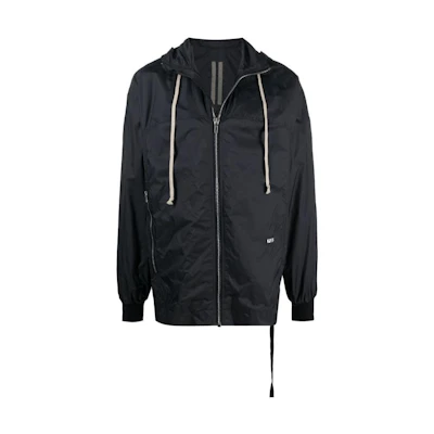 Rick Owens DRKSHDW SS22 Black Zip-Up Hoodie Jacket DU21S2778ND-09