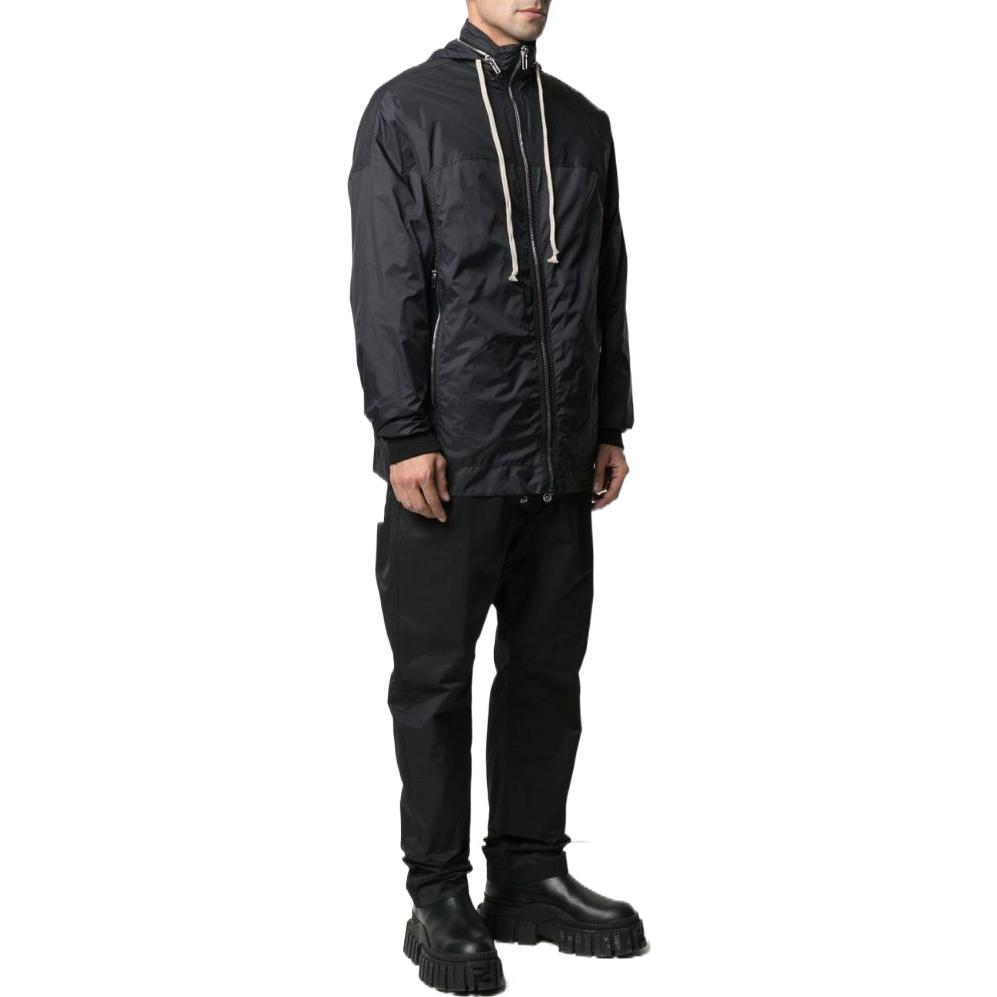 Purchase Rick Owens DRKSHDW SS22 黑色拉链连帽外套夹克 DU21S2778ND-09