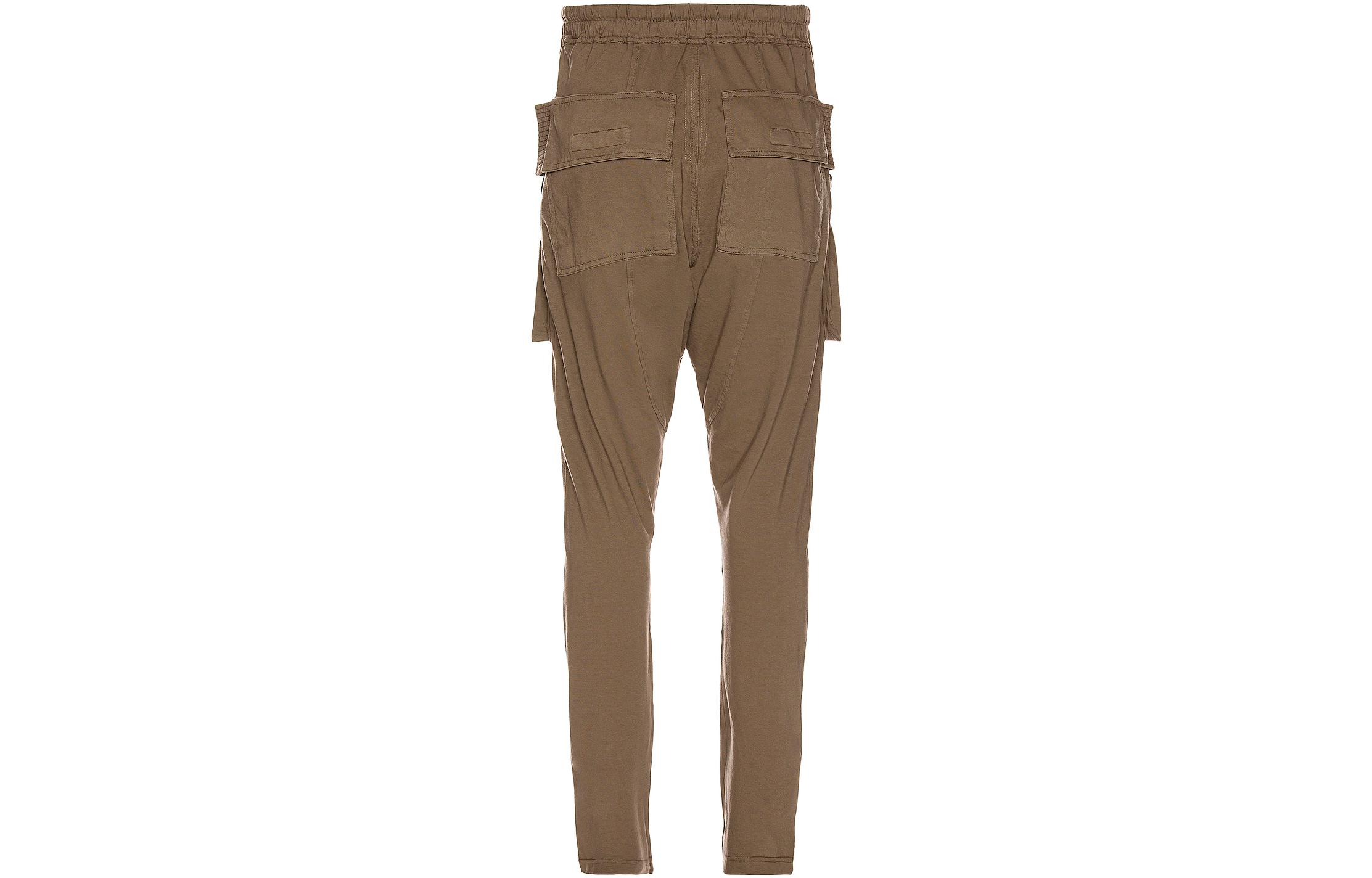 Lookbook Pantalones Cargo Khaki con Cordón Rick Owens DRKSHDW SS22. DU01B7376RN-34