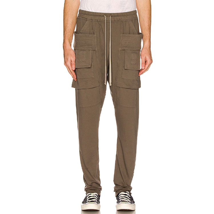 Shop Pantalones Cargo Khaki con Cordón Rick Owens DRKSHDW SS22. DU01B7376RN-34