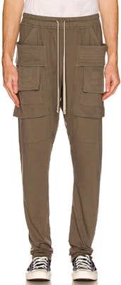 Rick Owens DRKSHDW SS22 卡其色纯色抽绳工装裤 DU01B7376RN-34 Shop Rick Owens DRKSHDW SS22 卡其色纯色抽绳工装裤 DU01B7376RN-34