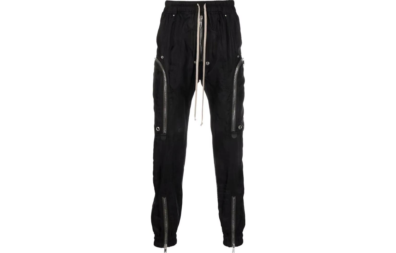 Order リック・オウエンス DRKSHDW SS22 バウハウス マルチジップ テーパードパンツ ブラック メンズ RU01B1377J-09