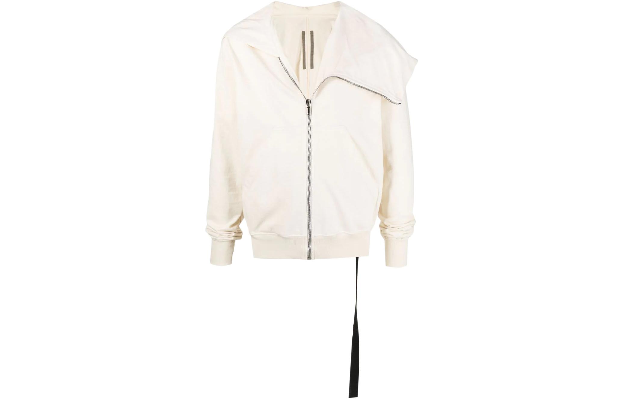 Rick Owens DRKSHDW SS22 Beige Wizard Hat Zip-Up Hoodie Unisex DU01B7286RIG-21