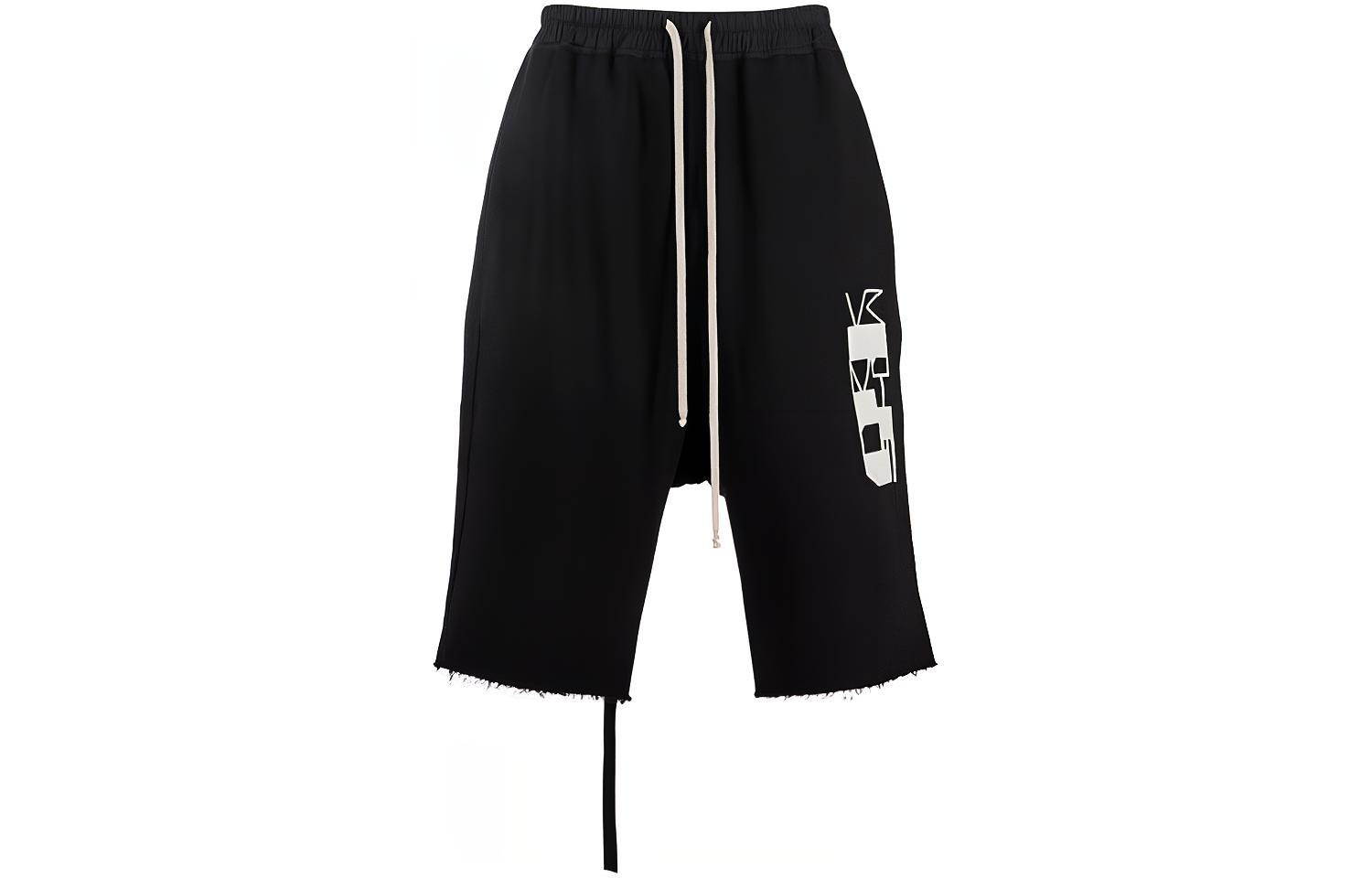 Rick Owens DRKSHDW SS22 Bela  Drawstring Shorts Black. DU01B7373FEP4-09