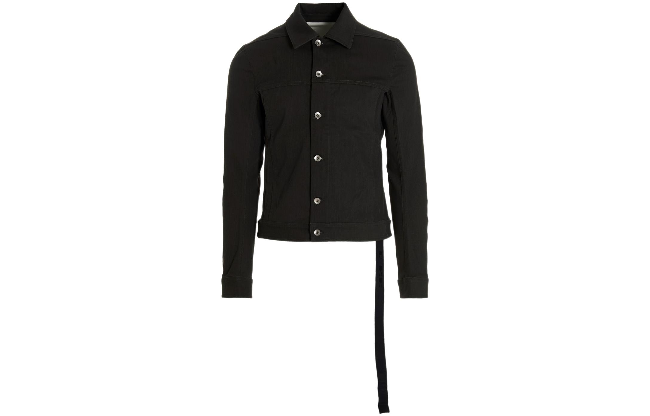 Rick Owens DRKSHDW SS22 Black Cotton Blend Workwear Jacket DU01B7758SDC-78