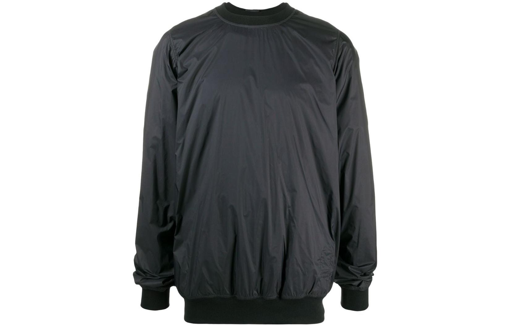 Rick Owens DRKSHDW SS22 Black Long-Sleeve Pullover Jacket with Back Zipper - Men DU20F1277NDRN-09