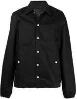 Rick Owens DRKSHDW SS22 Black Snap Button Collared Long-Sleeve Jacket DL02A3794HBLKJP-09 Rick Owens DRKSHDW SS22 Black Snap Button Collared Long-Sleeve Jacket DL02A3794HBLKJP-09