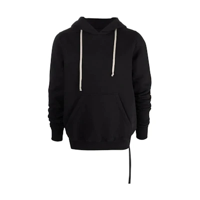 Rick Owens DRKSHDW SS22 Black Solid Color Long-Sleeve Hoodie DU01B7289F-09