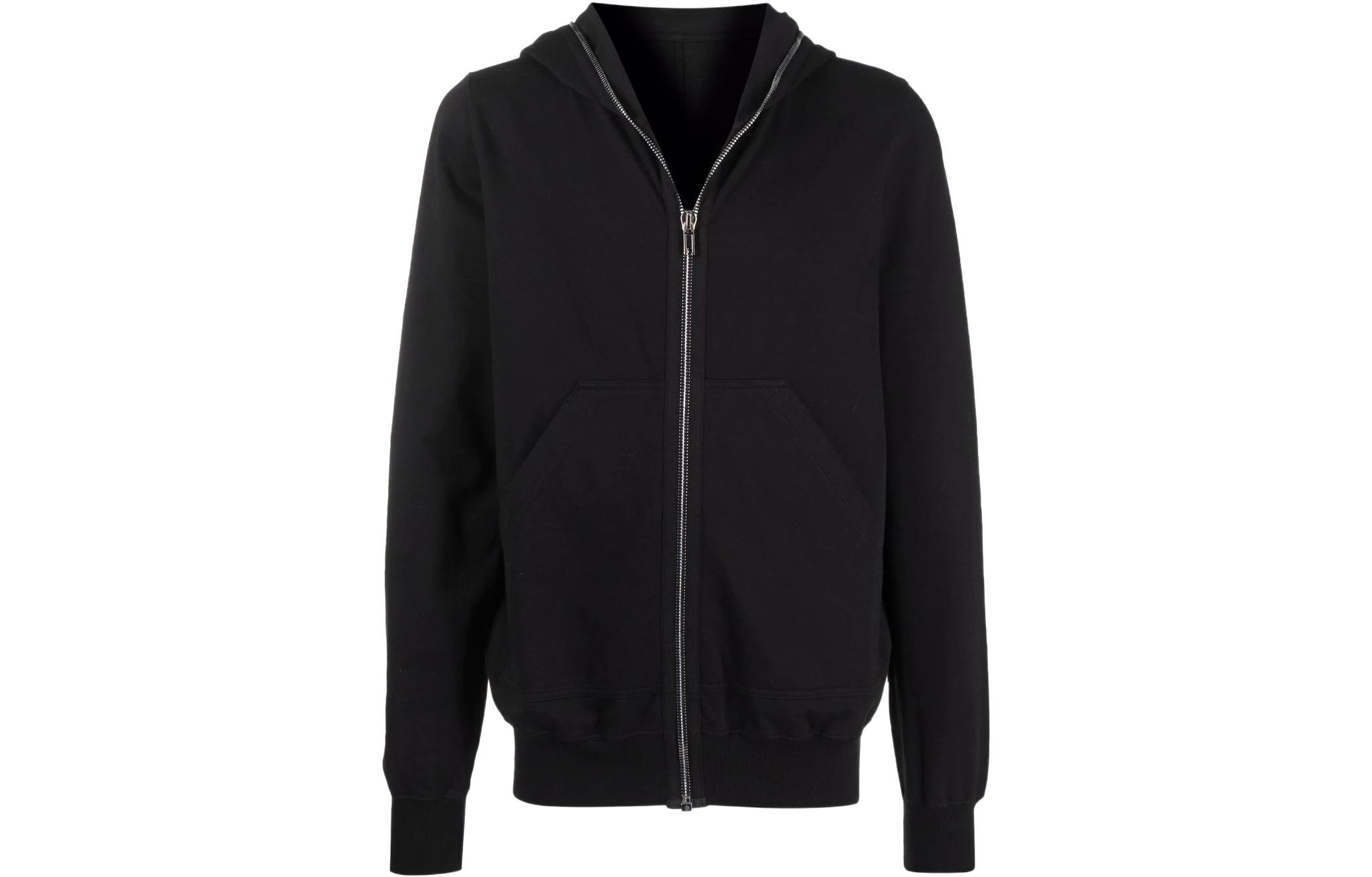 Rick Owens DRKSHDW SS22 Black Zip-Up Hoodie Jacket DU01B7280RIG-09