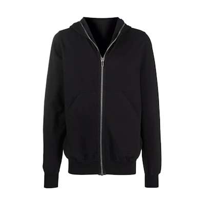 Rick Owens DRKSHDW SS22 Black Zip-Up Hoodie Jacket DU01B7280RIG-09