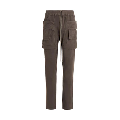 Rick Owens DRKSHDW SS22 Brown Casual Cargo Pants with Drawstring. DU01B7376RIG-34