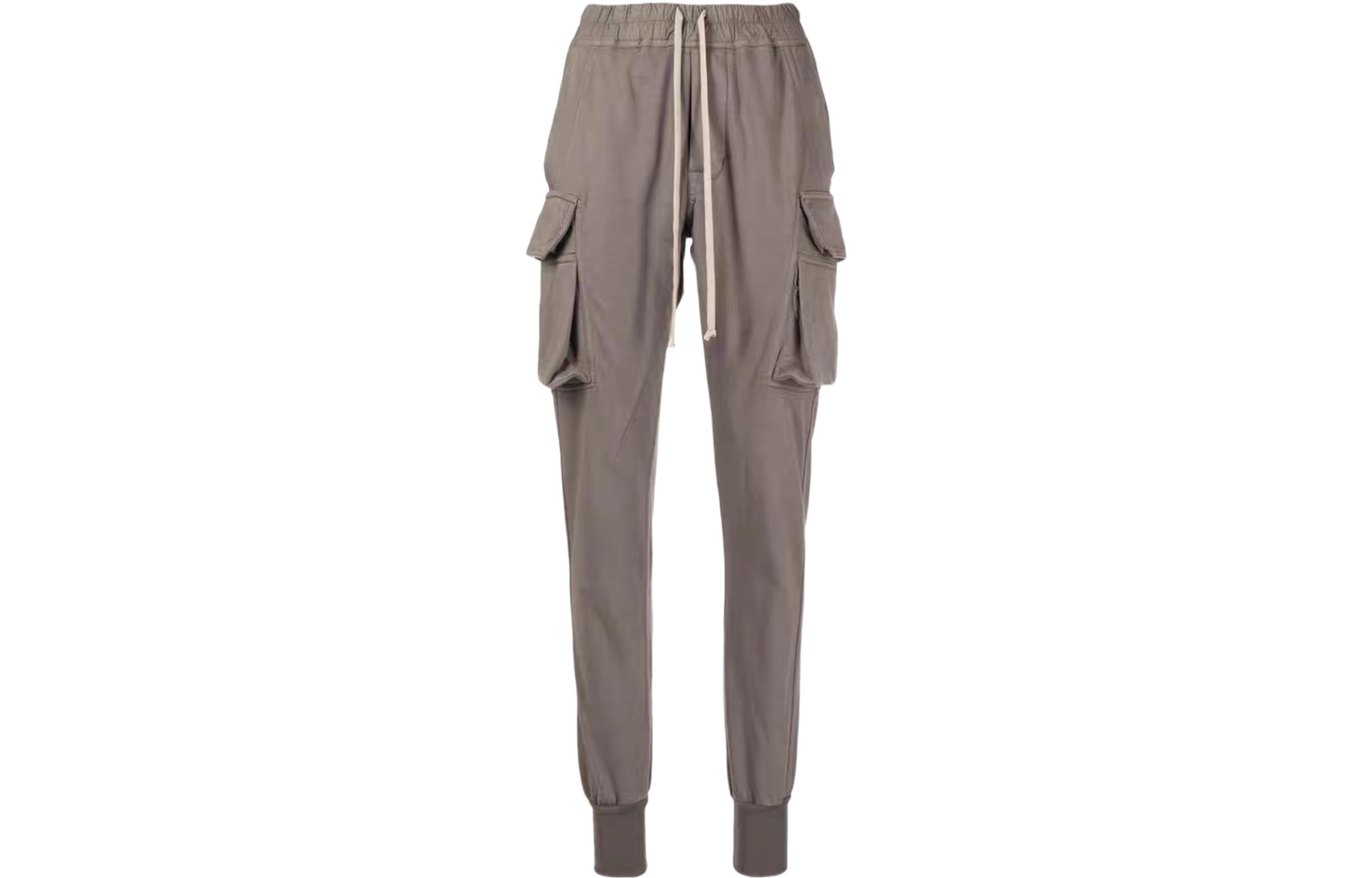 Rick Owens DRKSHDW SS22 Brown Relaxed Fit Elastic Waist Pants for Men. DU01B7386RIG-34